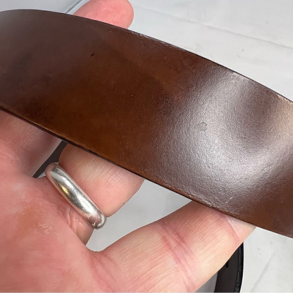 Tommy Hilfiger Brown Leather Belt - Picture 8 of 8